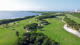 Iberostar Cancun aerial view of lagoon and back nine
