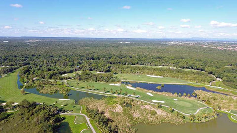 Aerial shot of front nine at Barcelo Lakes