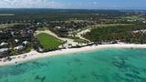 aerial shot from drone of La Cana Golf Course Punta Cana