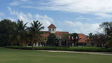 Punta Blanca golf clubhouse and 18th green