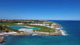 Aerial golf view of the second and third holes punta espada