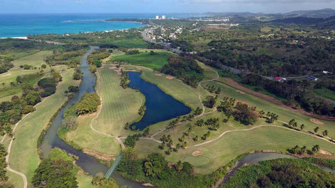 Rio Mar aerial view of River Course from Caribbean Tee Times