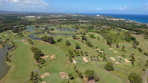 Back nine aerial view of Dorado Beach Sugarcane Course